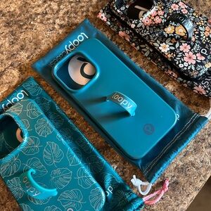 Loopy Case Teal and Floral Phone Cases